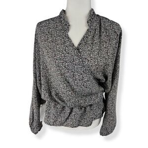AX Long Sleeve wrap blouse  Size 10